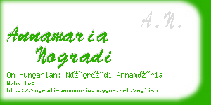 annamaria nogradi business card